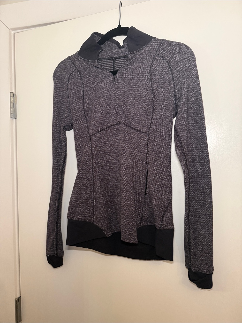 lululemon athletica Heathered Charcoal Quarter-Zip Hoodie